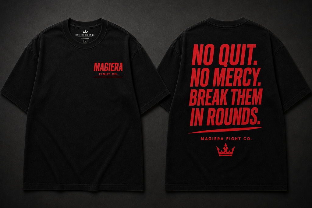 MAGIERA “NO QUIT / NO MERCY” OVERSIZED T-SHIRT
